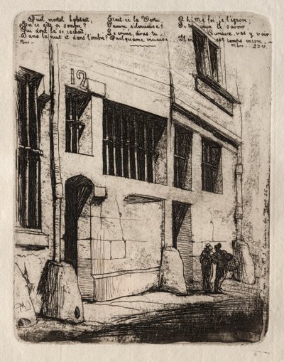 Gravuras de Paris: A Rua dos Bad Boys, 1854. de Charles Meryon