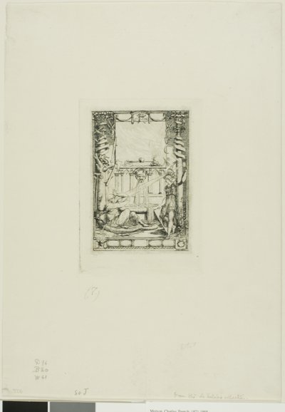Frontispício para o Catálogo das Gravuras de Thomas De Leu de Charles Meryon