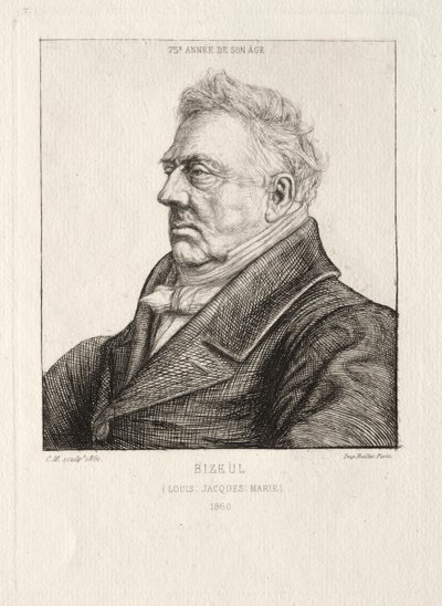 LJ Marie Bizeul, arqueóloga bretã, 1860-1861. de Charles Meryon