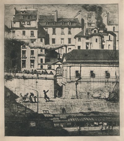 La Morgue 3rd State, 9 18 x 8 18 Polegadas, 1854, 1927 de Charles Meryon