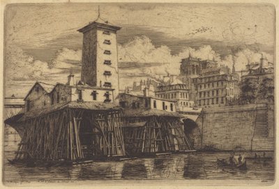 A bomba de Notre-Dame, Paris de Charles Meryon