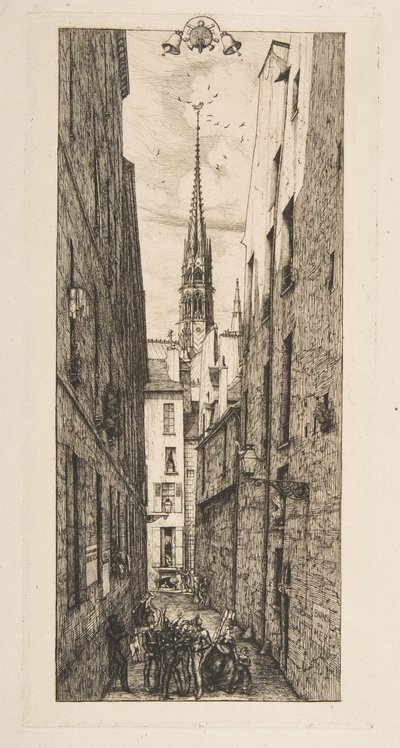 Rue des Chantres de Charles Meryon