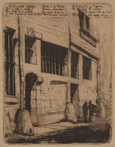La Rue des Mauvais Garçons - 1854 de Charles Meryon