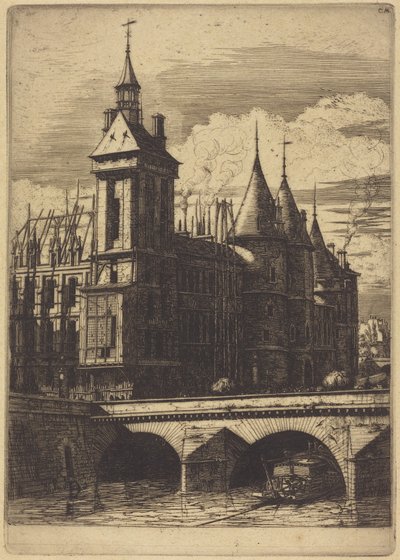 A torre do relógio, Paris de Charles Meryon