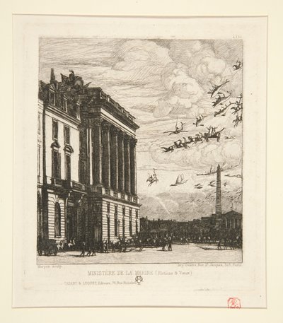Le Minist?re de la Marine (O Departamento da Marinha) de Charles Meryon