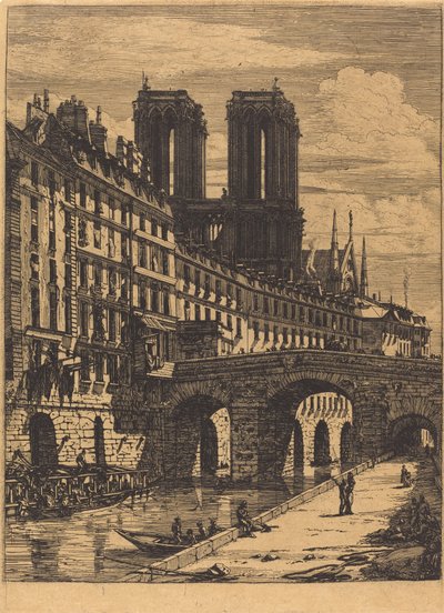 Le Petit Pont, Paris de Charles Meryon