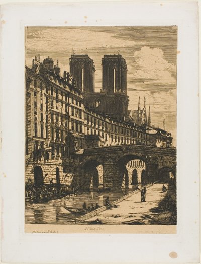 A Pequena Ponte, Paris de Charles Meryon