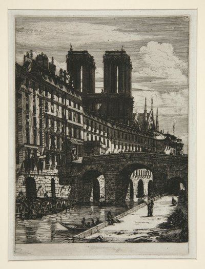 Le Petit Pont, Paris de Charles Meryon