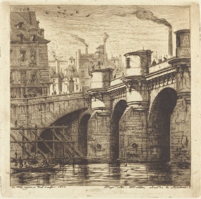 Le Pont Neuf, Paris de Charles Meryon