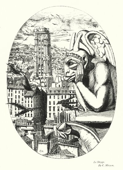 Le Stryge (litho) de Charles Meryon