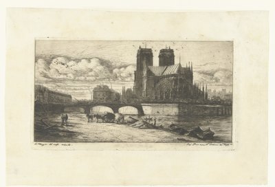 Nossa Senhora em Parijs
A abside de Notre-Dame
Etchings on Paris (título da série) de Charles Meryon