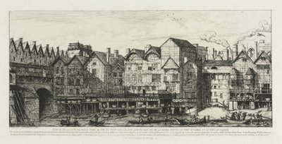 Parte da cidade de Paris no final do século XVII de Charles Meryon