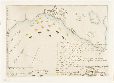 Plano da Batalha de Sinope de Charles Meryon