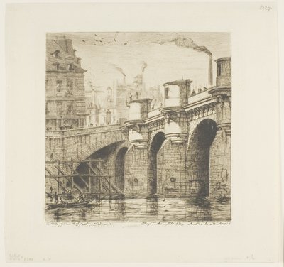 Ponte Neuf, Paris de Charles Meryon