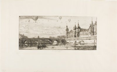 Pont au Change, Paris de Charles Meryon