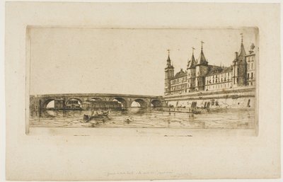 Pont au Change, Paris de Charles Meryon