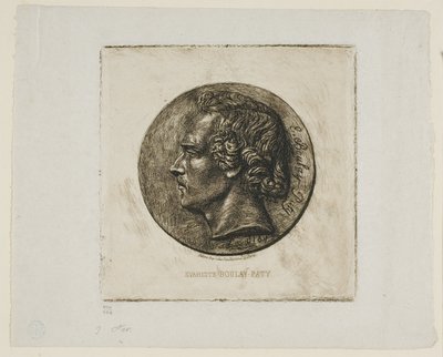 Retrato do poeta Evariste Boulay-Paty de Charles Meryon