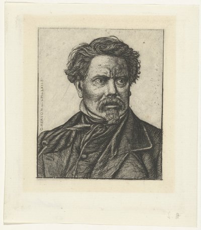 Retrato do historiador Benjamin Fillon de Charles Meryon