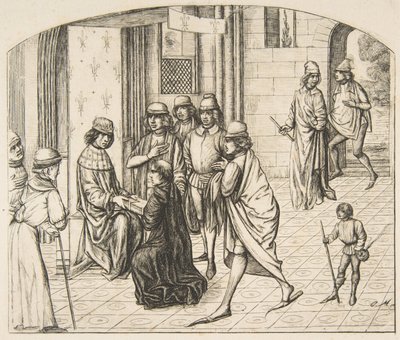 Apresentação de Valério Máximo ao rei Luís XI, 1862. de Charles Meryon