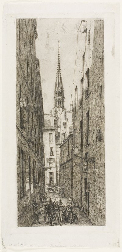 Rue des Chantres, Paris de Charles Meryon