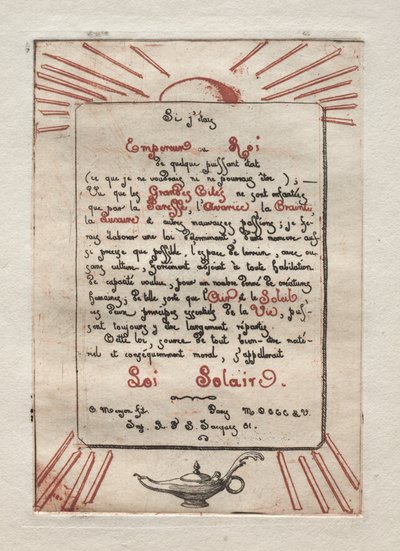 Lei Solar de Charles Meryon