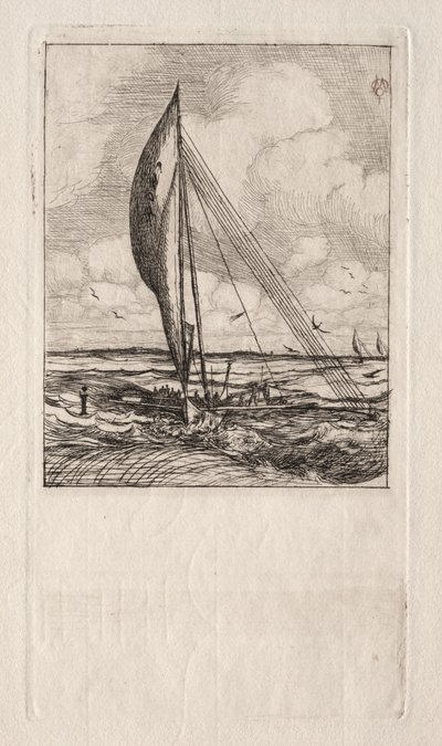 Swift Sailing Proa, Arquipélago de Mulgrave, Oceania de Charles Meryon