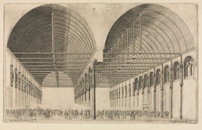 A antecâmara do Palácio da Justiça, Paris de Charles Meryon