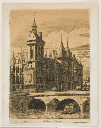 A Torre do Relógio, Paris de Charles Meryon