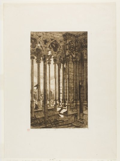 A Galeria de Notre-Dame, Paris de Charles Meryon