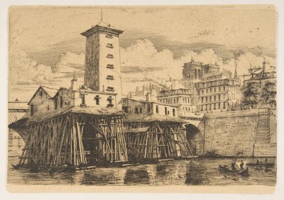 A bomba de Notre-Dame, Paris de Charles Meryon