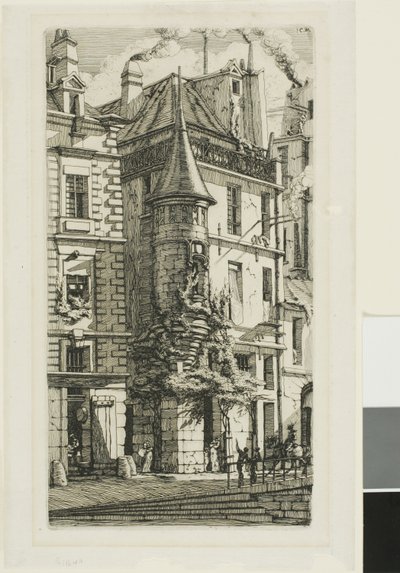 Torreta da rue de la Tixeranderie. de Charles Meryon