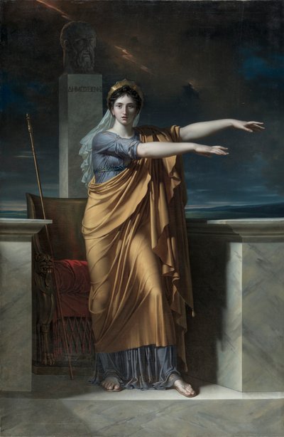 Polyhymnia, musa da eloquência de Charles Meynier