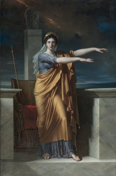Polimímia, musa da eloquência, 1800 de Charles Meynier