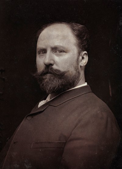 Álbum Artístico e Biográfico, 5º ano, salão 1885; Retrato do pintor francês Paul Louis Narcisse Grolleron (1848-1901) de Charles Michelez