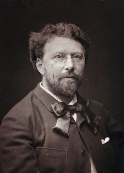 Álbum Artístico e Biográfico, 5º ano, salão 1885; Retrato do pintor francês Alfred Pierre Joseph Agache (1843-1915) de Charles Michelez