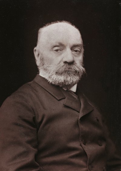 Álbum Artístico e Biográfico, 6º ano, Salão 1885; retrato do pintor francês Baker Gustave Rodolphe (1824-1888) de Charles Michelez