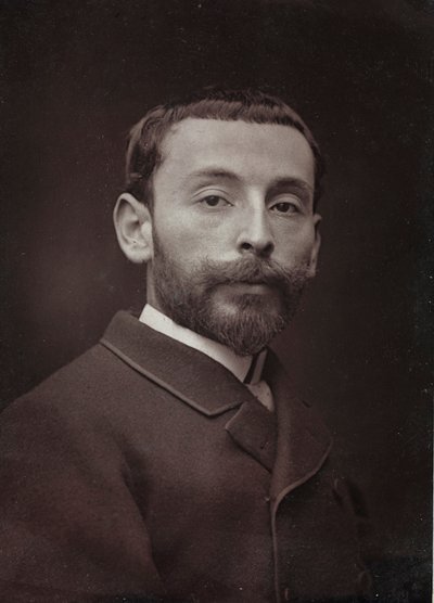 Álbum Artístico e Biográfico, 6º ano, Salão 1885; Retrato do pintor francês Alexandre Bloch (1862-1906) de Charles Michelez