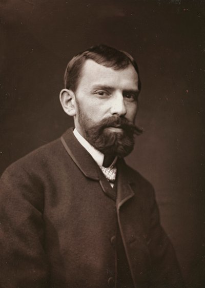 Álbum Artístico e Biográfico, 6º ano, Salão 1885; Retrato do pintor francês Victor Gabriel Gilbert (1847-1933) de Charles Michelez
