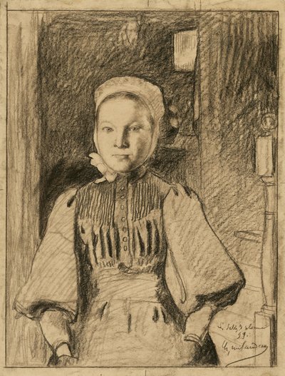 Uma jovem camponesa da Vendeia de Charles Milcendeau