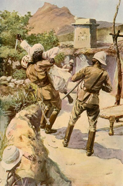 Roberts Salvo por um soldado em Bhagwana, 1901. de Charles Mills Sheldon