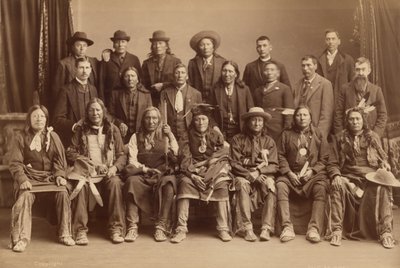 Delegação Sioux, 1891 (foto) de Charles Milton Bell