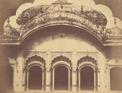 (xterior do Trono de Cristal no Dewan-i-Khas de Charles Moravia
