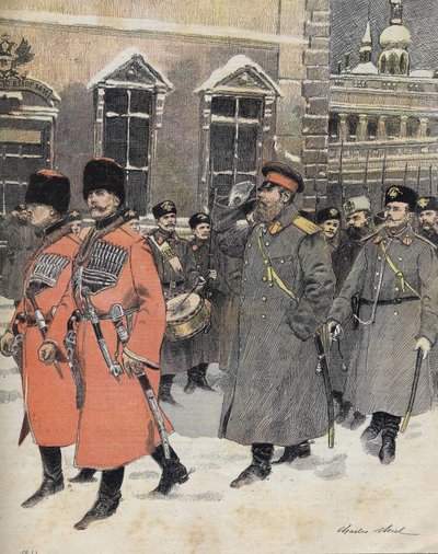 O Imperador (Czar) da Rússia Alexandre III foi ao Santo Ofício em 1 de janeiro de Charles Morel