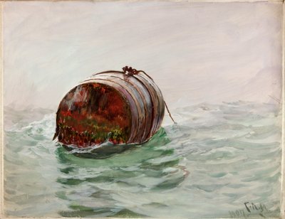 Bóia (bodycolour e aguarela no papel) de Charles Napier Hemy