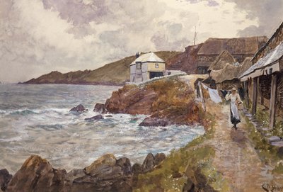 Cena da costa de Charles Napier Hemy