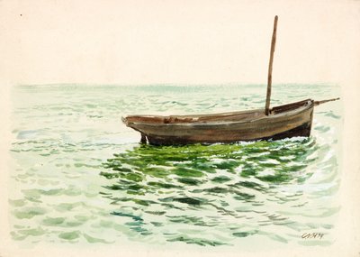 Bote (bodycolour) de Charles Napier Hemy