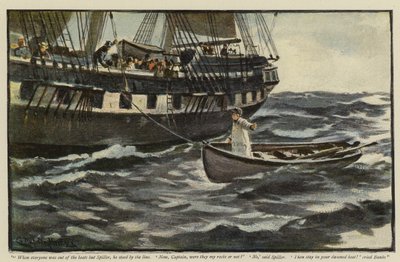 Ilustração para a reabilitação do Vigia, por Morley Roberts de Charles Napier Hemy