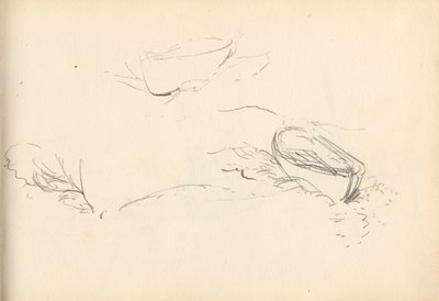 Sketchbook (óleo e lápis no papel) de Charles Napier Hemy