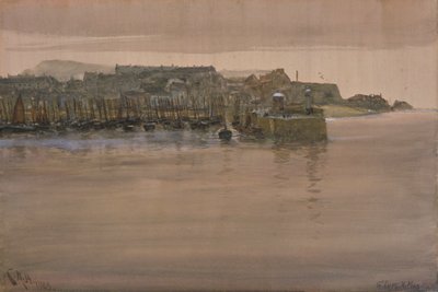 St Ives, dia de Natal, 1908 (wc e guache sobre papel) de Charles Napier Hemy