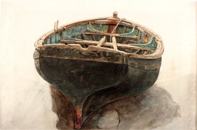 Estudo de um bote (lápis e aquarela sobre papel) de Charles Napier Hemy